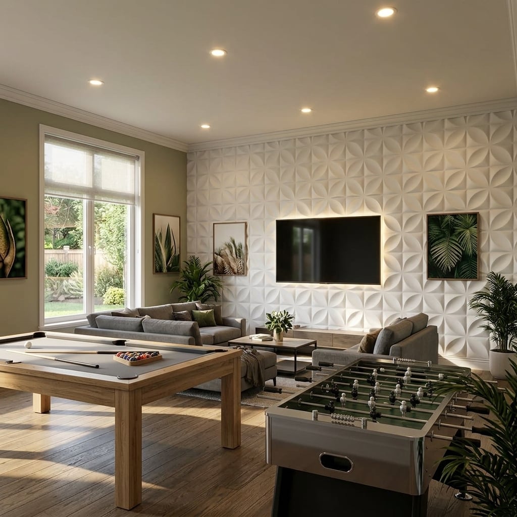 Geometric Dining Wall